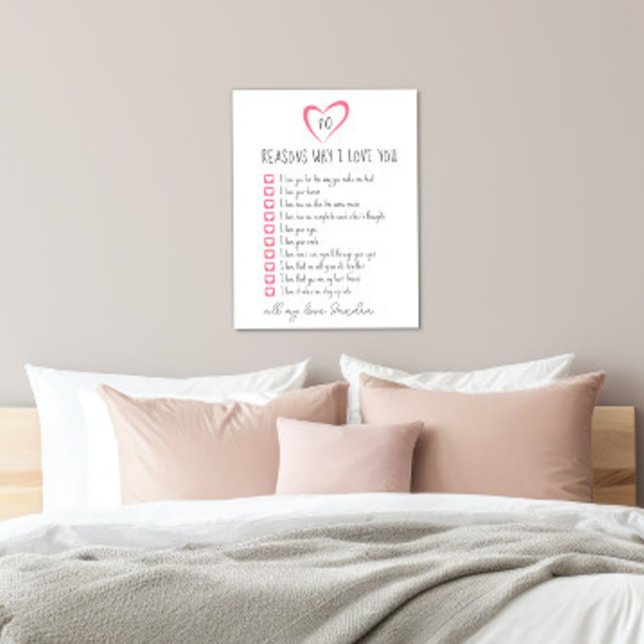 all the reasons why I love you. 10 reasons we love Canvas Print (Creator Uploaded)