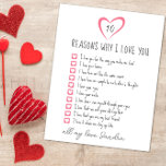 all the reasons why I love you. 10 reasons we love Card<br><div class="desc">Celebrate your special bond with our "Reasons Why We Love You" personalized art. This unique piece highlights the reasons you cherish someone, turning heartfelt sentiments into a beautiful work of art. Perfect for anniversaries, birthdays, or just because, it’s a meaningful gift that captures your love and appreciation in a truly...</div>