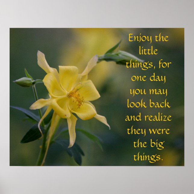 All the small things yellow flowers poster (Front)