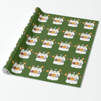 All the Sports Snowmen Wrapping Paper