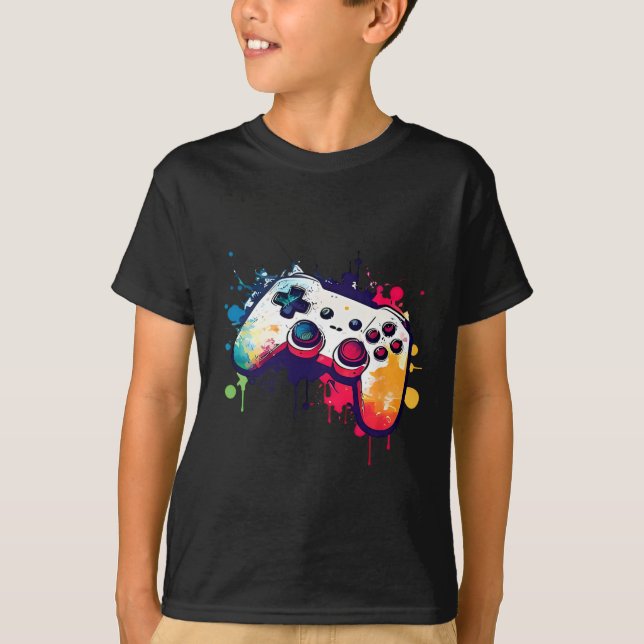 All The Things Video Game Controller Gamer Boys Me T-Shirt (Front)