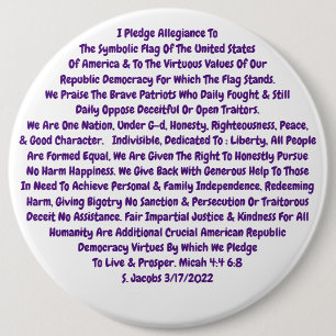 All The Values We and our children need Button