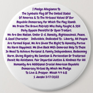 All The Values We and our children need Button
