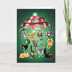 ALL THE WARM & FUZZIES (gloss) by Jeff Willis Art Holiday Card