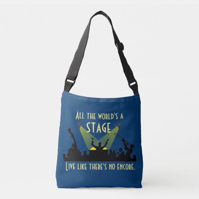 All the World's a Stage Crossbody Bag (Front)