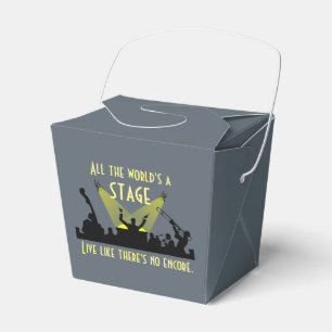 All the World's a Stage Favor Box