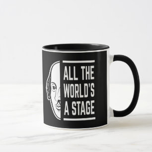 All The World's A Stage Thespian Shakespeare Quote Mug