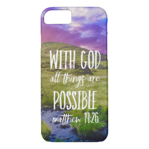 All Things are Possible Bible Verse Scripture Case-Mate iPhone Case