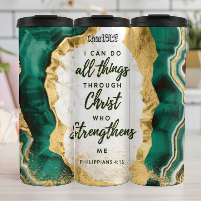 All Things Christ Who Strengthens Thermal Tumbler (Creator Uploaded)