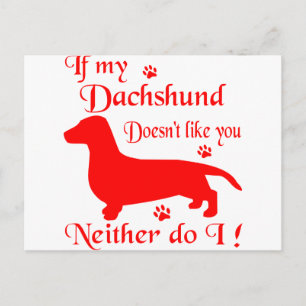 ALL THINGS DACHSHUND POSTCARD