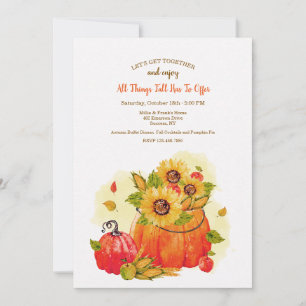 All Things Fall Invitation