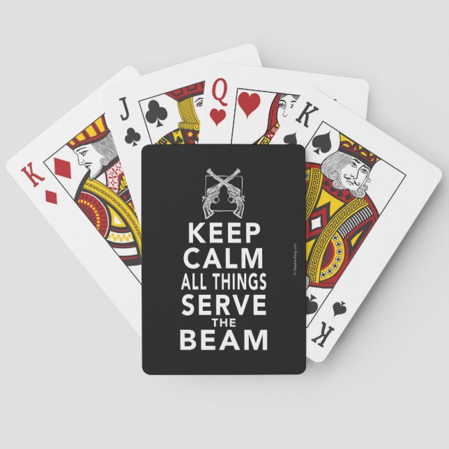 All Things Serve The Beam Playing Cards (Back)