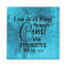 all things through Christ blue daisy magnet