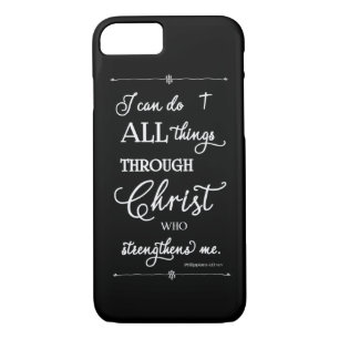 All Things Through Christ - Philippians 4:13 iPhone 8/7 Case