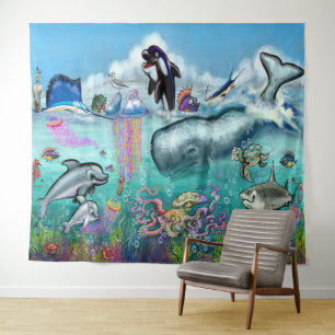 All Things Wet and Wonderful Tapestry