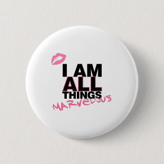 All Things White 2 Inch Round Button