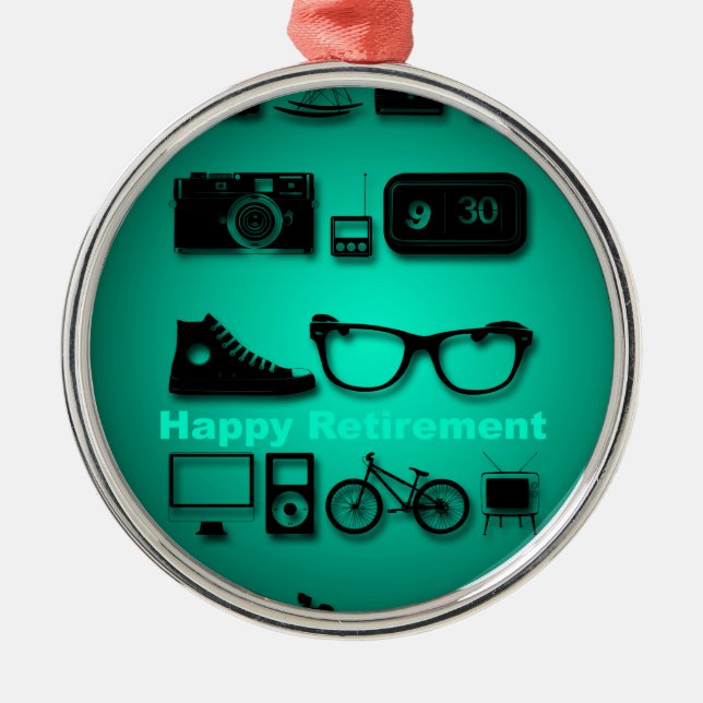 All Things you like Retirement Gifts Metal Ornament (Front)