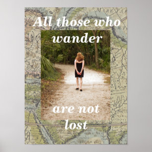 "all those who wander poster