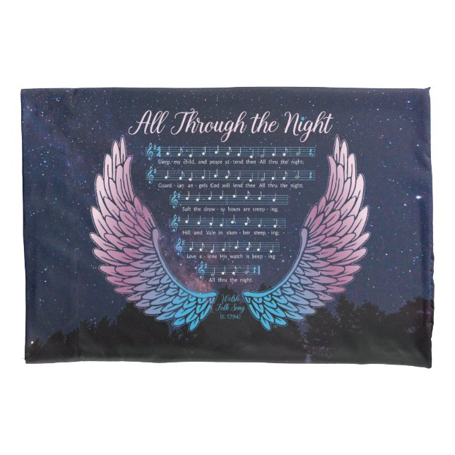 All Through the Night Pillowcase (Front)