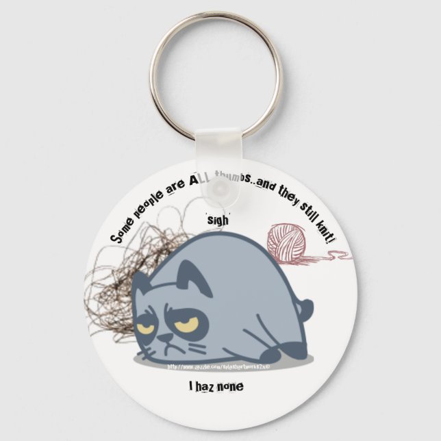 "All Thumbs.." Keychain (Front)