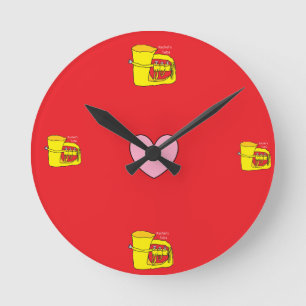 All Time is Tuba Time Round Clock