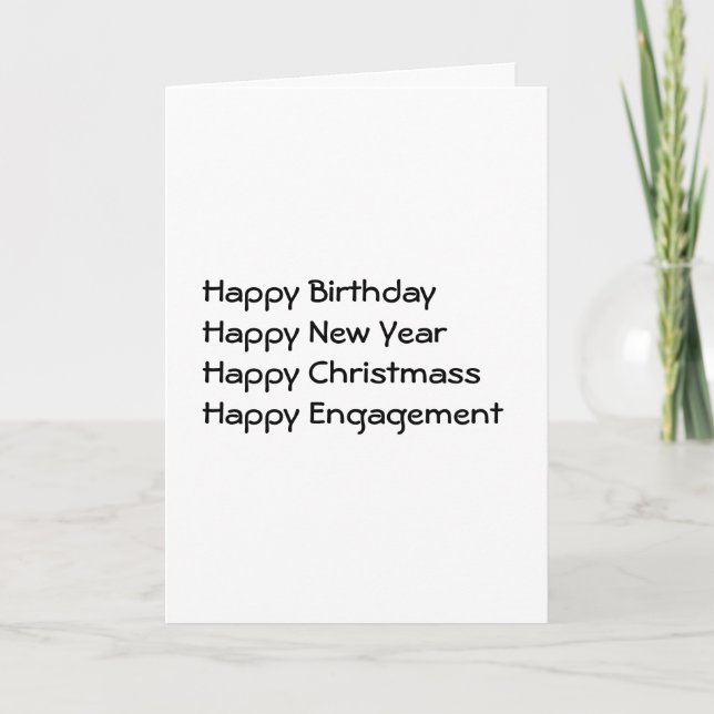 All times. holiday card (Front)