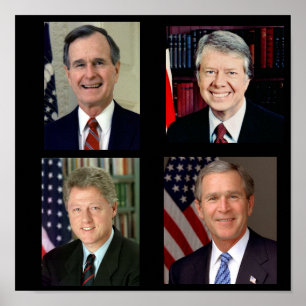 All Together /George H. W. Bush/Bill Clinton Poster