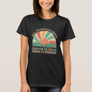 All Together Now Summer Reading 2023 Retro Sun Boo T-Shirt