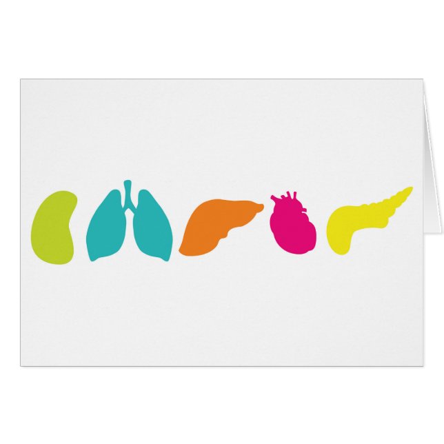 All Transplant Organs | Greeting Card (Front Horizontal)