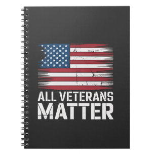 All Veteran Matter American 4th Of July Patriotic Notebook