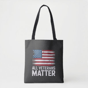 All Veteran Matter American 4th Of July Patriotic Tote Bag