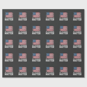 All Veteran Matter American 4th Of July Patriotic  Wrapping Paper