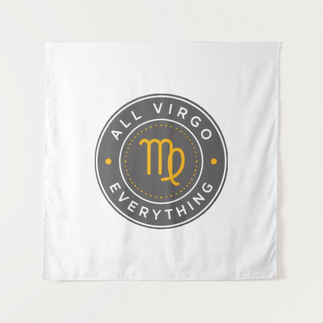 All Virgo Everything Official Logo Wall Tapestry (Front)