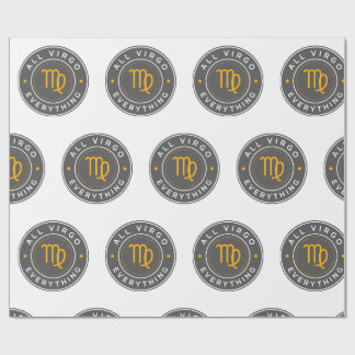 All Virgo Everything Signature Pattern Wrapping Paper