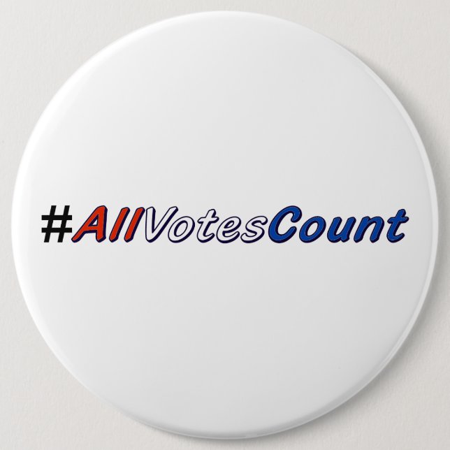 All Votes Count, Pin on Buttons (Front)