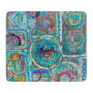 All Washed Up Deco Glass Cutting Board