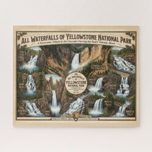 All Waterfalls of Yellowstone Jigsaw Puzzle