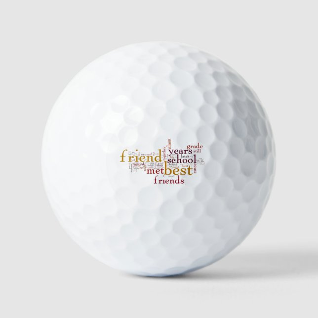 **ALL WAYS TO SAY FRIEND** GOLF BALL (Front)