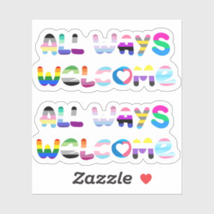 All Ways Welcome LGBTQIA+ inclusivity queer pride