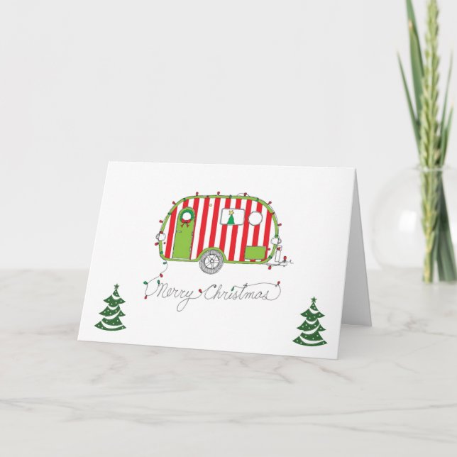 ALL WE NEED IS OUR CAMPER/EACH OTHER CHRISTMAS  CARD (Front)