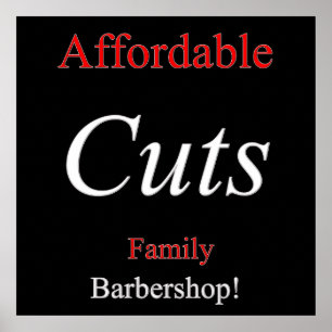All Week Haircut Sale Poster Matte