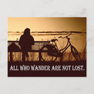 All who wander are not lost - Quote Card