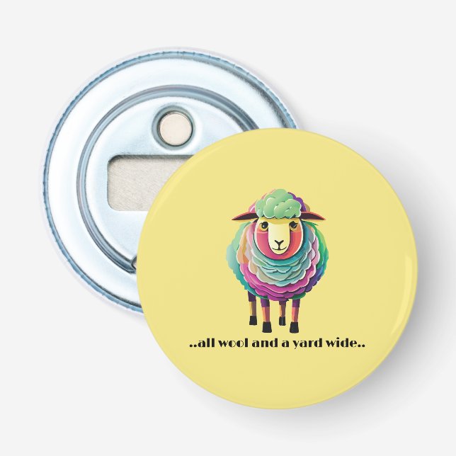 All Wool and a Yard Wide Bottle Opener (Front)