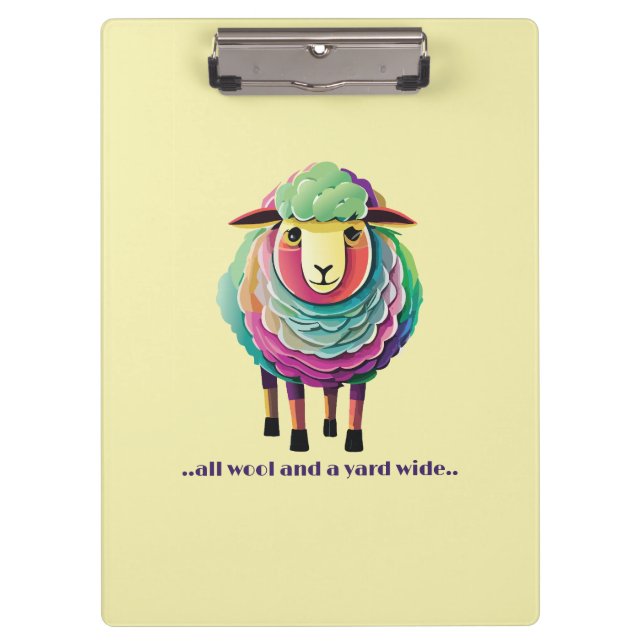 All Wool and a Yard Wide Clipboard (Front)