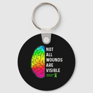 All Wounds Are Visible - Mental Health Awareness Keychain