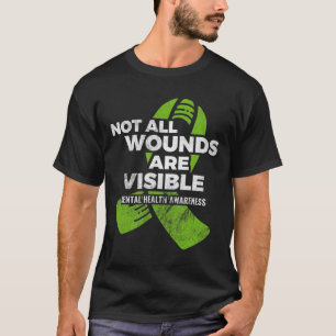 All Wounds Visible Mental Health Awareness Psychol T-Shirt