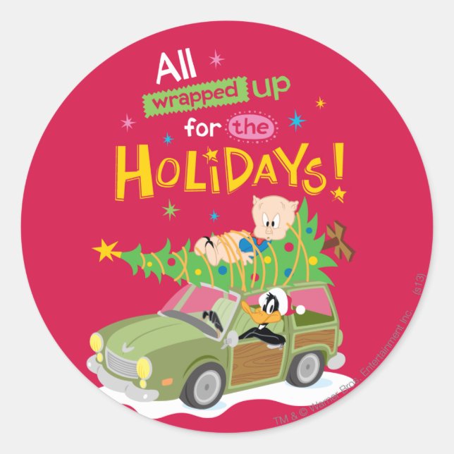 All Wrapped Up Classic Round Sticker (Front)