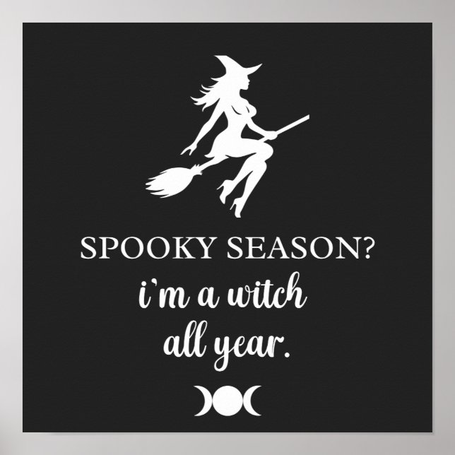 all year witch • witchcraft graphic ||  poster (Front)