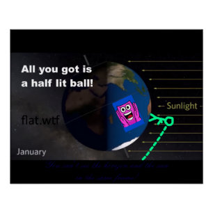 All you got is a half lit ball! Poster