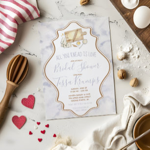 All You Knead is Love Baking Pastry Bridal Shower Invitation